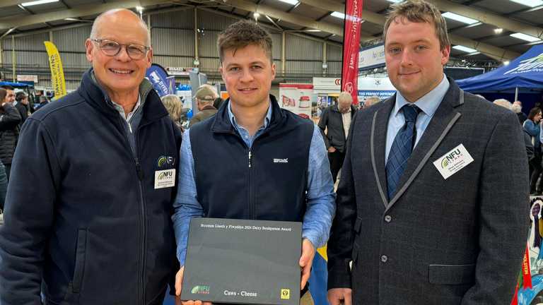 Alumnus named NFU Cymru / NFU Mutual Dairy Stockperson of the Year 2024