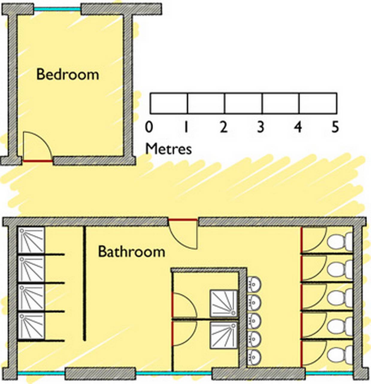 Typical Bradford room floorplan