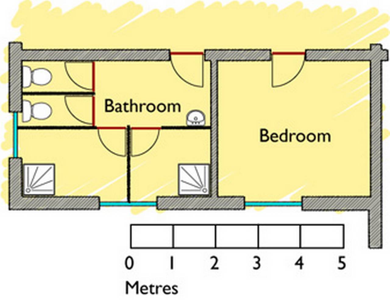 Typical Ward room floorplan